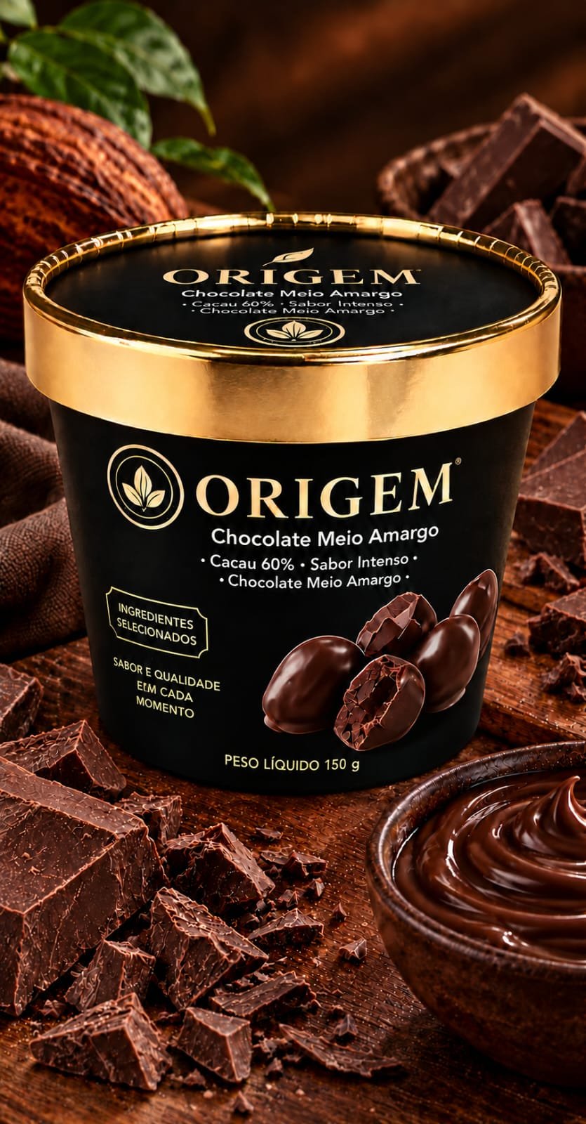 Chocolate Meio Amargo com Banana passa